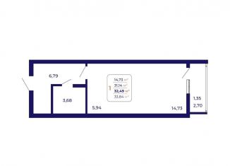 Продается 1-ком. квартира, 32.5 м2, Республика Башкортостан