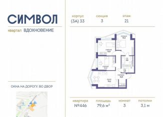 Продается 3-комнатная квартира, 79.6 м2, Москва, район Лефортово