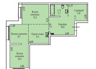 Продаю 3-ком. квартиру, 64.7 м2, Иркутск, Култукская улица, 16