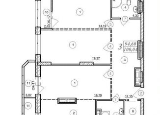 Продажа трехкомнатной квартиры, 100 м2, Новосибирск, метро Площадь Маркса