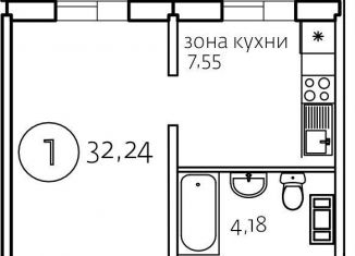 Продаю однокомнатную квартиру, 32.2 м2, Челябинская область