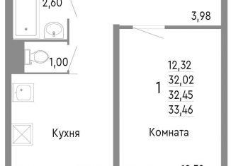 Продаю 1-комнатную квартиру, 32.5 м2, Челябинск, Нефтебазовая улица, 1к2, Советский район