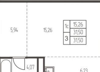 Квартира на продажу студия, 31.5 м2, Ивантеевка