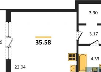 Продам квартиру студию, 35.6 м2, Воронеж, Ленинский проспект, 108А