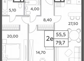 Продаю 3-комнатную квартиру, 79.7 м2, Москва, проспект Генерала Дорохова, вл1к1, метро Минская