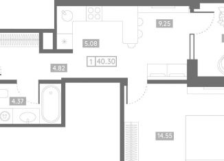 Продажа 1-комнатной квартиры, 40.3 м2, Ростов-на-Дону, Чувашский переулок, 13/123