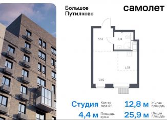 Продажа квартиры студии, 25.9 м2, деревня Путилково