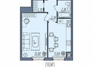 Продам 1-комнатную квартиру, 36 м2, Волгоградская область