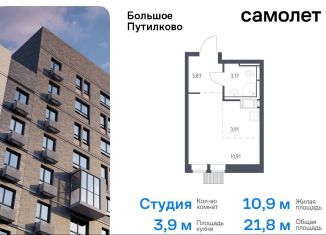 Продаю квартиру студию, 21.8 м2, деревня Путилково