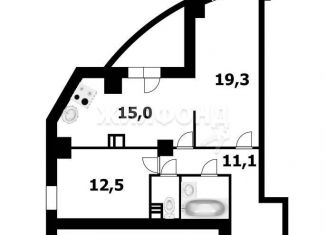 Продажа 2-комнатной квартиры, 63.1 м2, Новосибирск, улица Галущака, 15, Заельцовский район