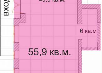 Сдаю в аренду помещение свободного назначения, 55.9 м2, посёлок Пригородный, Звёздный проспект, 2А