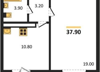 Продам 1-комнатную квартиру, 37.9 м2, Воронеж, улица Шидловского, 28