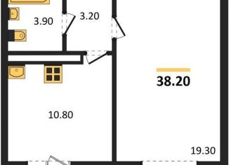 Продажа 1-комнатной квартиры, 38.2 м2, Воронеж, улица Шидловского, 28