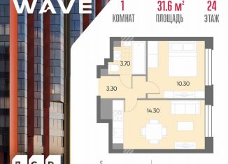 Продажа 1-ком. квартиры, 31.6 м2, Москва