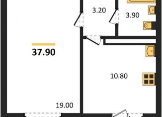 Продам 1-ком. квартиру, 37.9 м2, Воронеж, улица Шидловского, 28