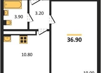 Продаю 1-комнатную квартиру, 36.9 м2, Воронеж, улица Шидловского, 28, Левобережный район