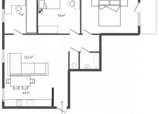 Продажа 3-комнатной квартиры, 64.5 м2, Екатеринбург, Автомагистральная улица, 19, Железнодорожный район