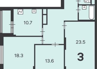 Продаю 3-комнатную квартиру, 84.6 м2, Москва, Люблинская улица, 80к7, район Люблино