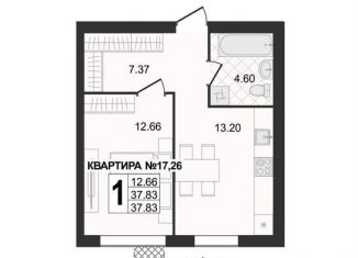 Продажа однокомнатной квартиры, 37.8 м2, Владимирская область