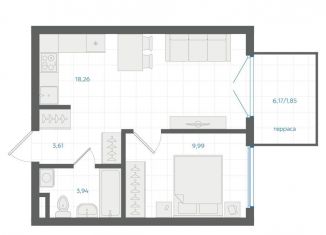 Продается 1-ком. квартира, 37.7 м2, Екатеринбург, Ленинский район