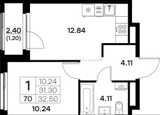 Продам 1-ком. квартиру, 32.5 м2, Владимирская область, Тракторная улица, 43