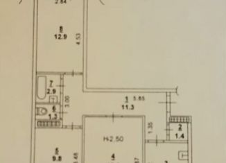 3-комнатная квартира на продажу, 65 м2, Ростов-на-Дону, Советский район, улица Зорге, 41/46