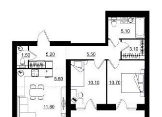 Продается 3-ком. квартира, 62.3 м2, Киров, Октябрьский район