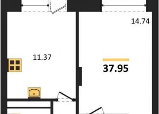 Продается 1-ком. квартира, 38 м2, Воронеж, Московский проспект, 66, Коминтерновский район