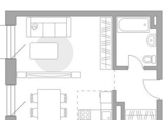 Продам квартиру студию, 36 м2, Москва, метро Электрозаводская, Малая Почтовая улица, 12