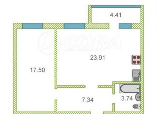 Продам 1-ком. квартиру, 53 м2, Тюмень, улица Тимофея Кармацкого, 9, Центральный округ