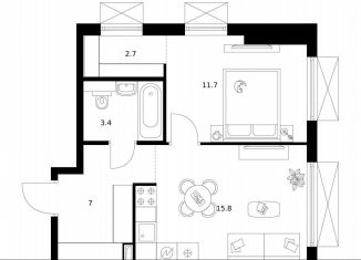 Продажа 1-комнатной квартиры, 40.6 м2, Москва, район Гольяново, жилой комплекс 2-й Иртышский, 1.3