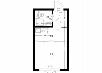 Продам квартиру студию, 20.1 м2, Москва, метро Окружная