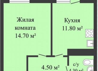 Продам 1-ком. квартиру, 37 м2, Краснодар, улица им. Мурата Ахеджака, 12к4, Прикубанский округ