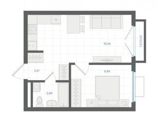 Продается 1-комнатная квартира, 36 м2, Екатеринбург, Ленинский район