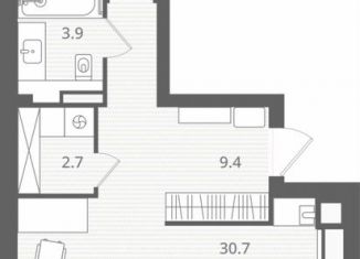 Продается 1-ком. квартира, 61 м2, Калининградская область, Стекольная улица, 41