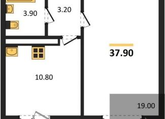 Продаю 1-ком. квартиру, 37.9 м2, Воронеж, улица Шидловского, 28