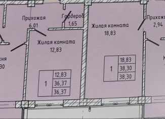 Продаю 1-комнатную квартиру, 36.4 м2, Нальчик, Солнечная улица, 12к1, район Горная