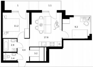 Продаю 2-ком. квартиру, 52 м2, Москва, САО