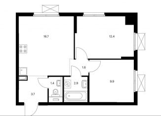 Продажа 2-ком. квартиры, 48.6 м2, Москва, СВАО