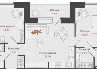 Продажа 3-ком. квартиры, 66 м2, Кировская область