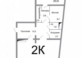 2-комнатная квартира на продажу, 100.8 м2, Кисловодск, проспект Победы, 43А