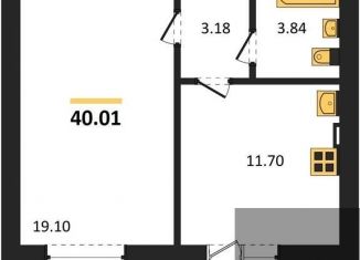 Продаю однокомнатную квартиру, 40 м2, село Александровка