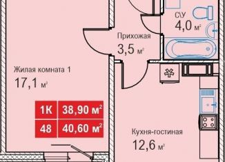 Продажа 1-ком. квартиры, 38.9 м2, Нижний Новгород, жилой комплекс Торпедо, 4