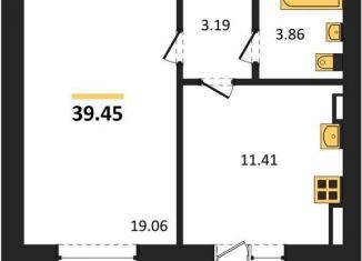 Продается 1-комнатная квартира, 39.4 м2, Воронежская область