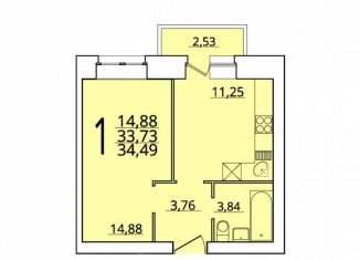 1-ком. квартира на продажу, 34 м2, Северодвинск, улица Гоголя, 6