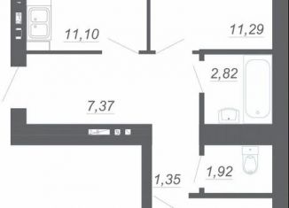 Продаю двухкомнатную квартиру, 51 м2, Татарстан