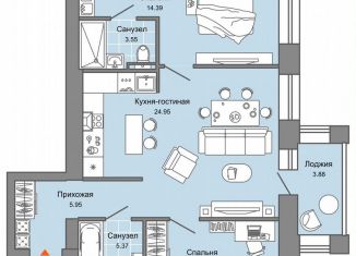 Продаю 3-ком. квартиру, 67 м2, Киров, Ленинский район