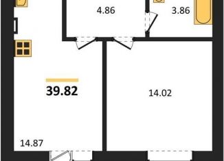 Продажа 1-комнатной квартиры, 39.8 м2, Воронежская область