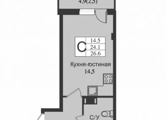 Продается квартира студия, 29.3 м2, Всеволожск