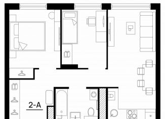 Продается двухкомнатная квартира, 51.3 м2, Астрахань